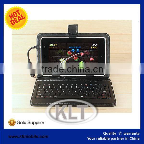 OEM 7,8,9,9.7 10 inch Universal Tablet Case , leather tablet keyboard case, Plastic USB keyboard tablet case