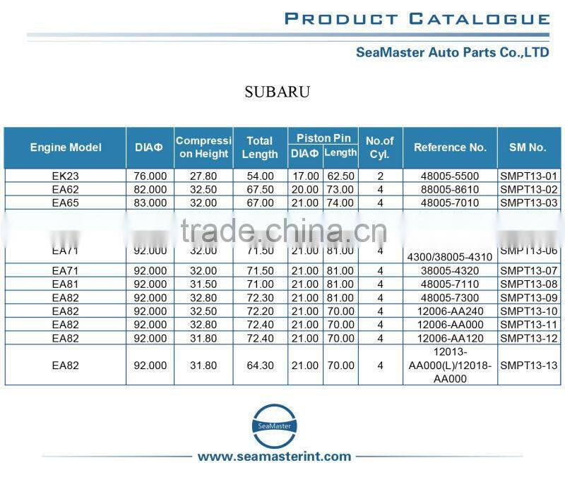 Piston For SUBARU EK23 Engine piston OEM 48005-5500