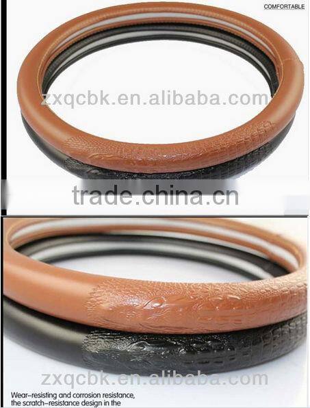 Car Accessories Auto PU Leather Steering Wheel Cover for Cars