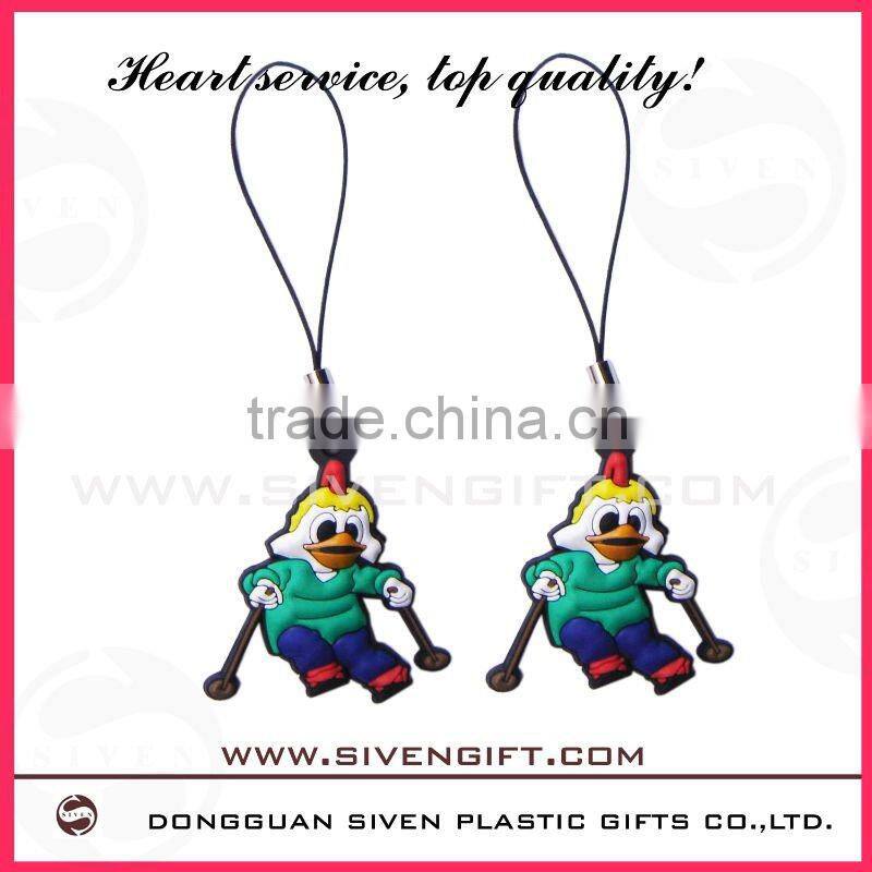 special spongebob soft pvc mobile phone strap