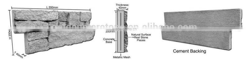 Outdoor decorative natural green quartzite stone panels