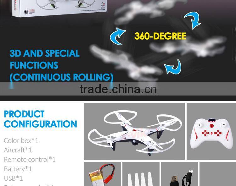 X-VIKI L6039 2.4G 4CH 6 Axis Gyro Headless Mode RC Quadcopter Camera RTF