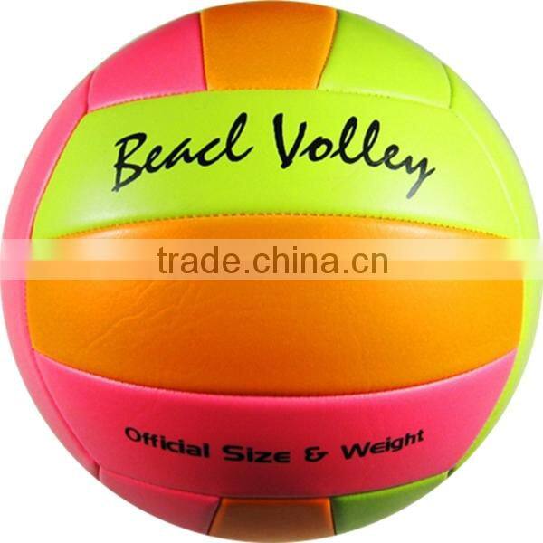 custom sand beach soft play official size 5 TPU machine stitched volleyball