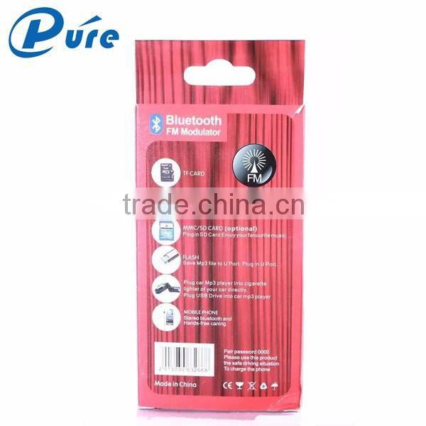 Bluetooth Car Kit Mp3 Player Universal Wireless Fm Transmitter Radio Adapter Car Mp3 Player with 3.5mm Audio Plug and USB Car Ch