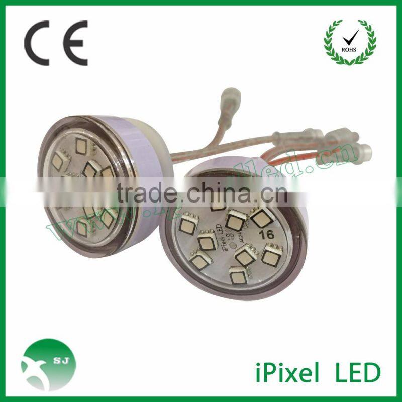 no need controller automatically rgb led pixel with 45mm 9led funfair rides lighting