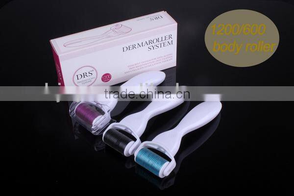 600/1200 needles drs derma roller mesoroller stainless steel dermal roller body