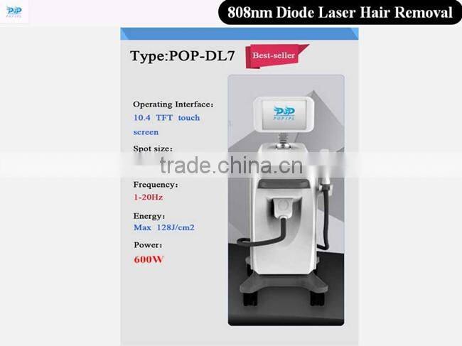 808nm Laser hair removal machine POP IPL IPL machine china 808nm Diode Laser