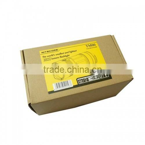 Nitecore TM06 Lightest Flashlight 4* Xml2 U2 Led 3800 Lumens 334M Distance Powerful Glare Torch By 4* 18650 Li-ion Battery