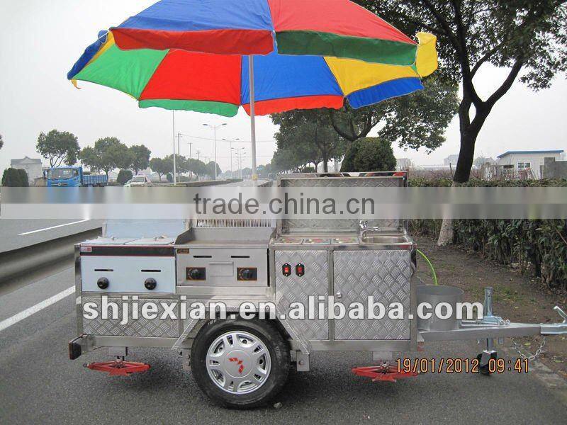 JX-HS200A CE & ISO Approval Practical Outdoor Mobile hot dog Vending Van