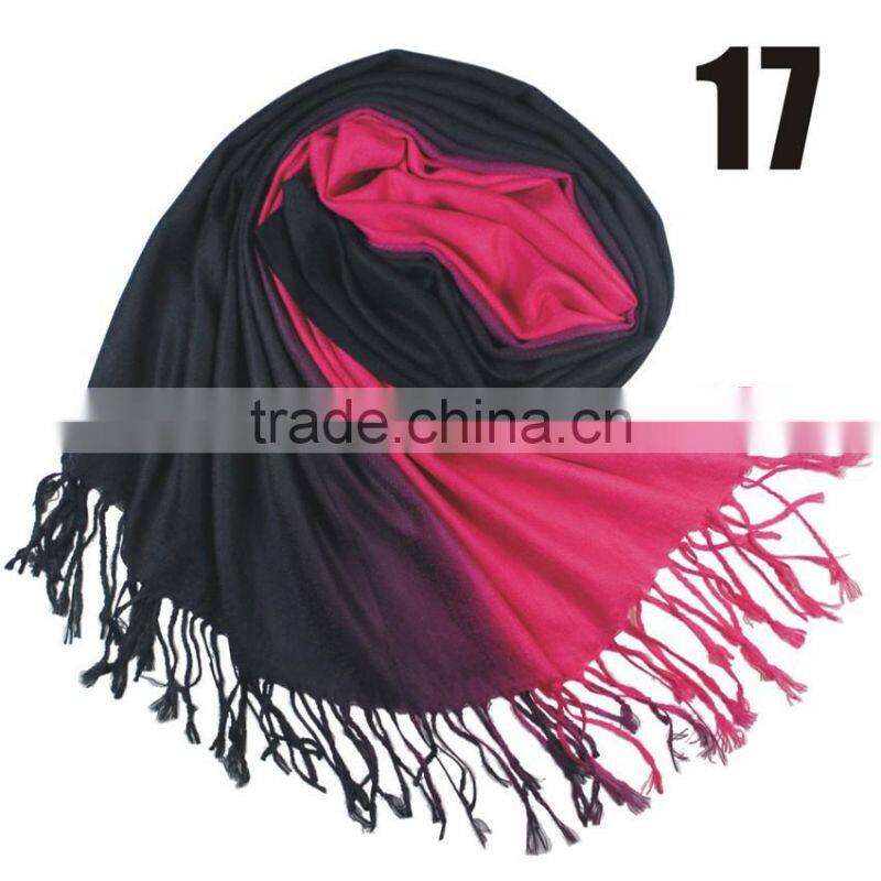 New Gradient Elegant Pashmina Light Soft Warm Comfortable Lady Scarf Pashmina Wrap Shawl Stole 190 x 70cm Approx 30 Colors