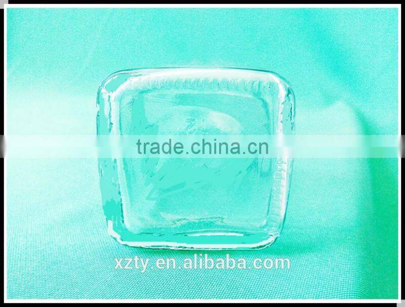 515 ml square glass bottle with stopper for vinegar or sauce