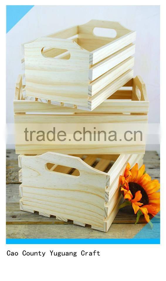 finished unfinished wooden crate plate with wheels