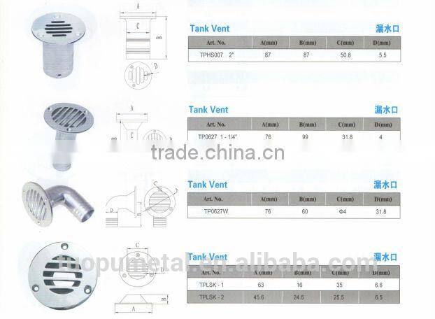 China cheap Marine yacht plastic Deck Filler,Plastic Boat Fuel Deck Filler for sale