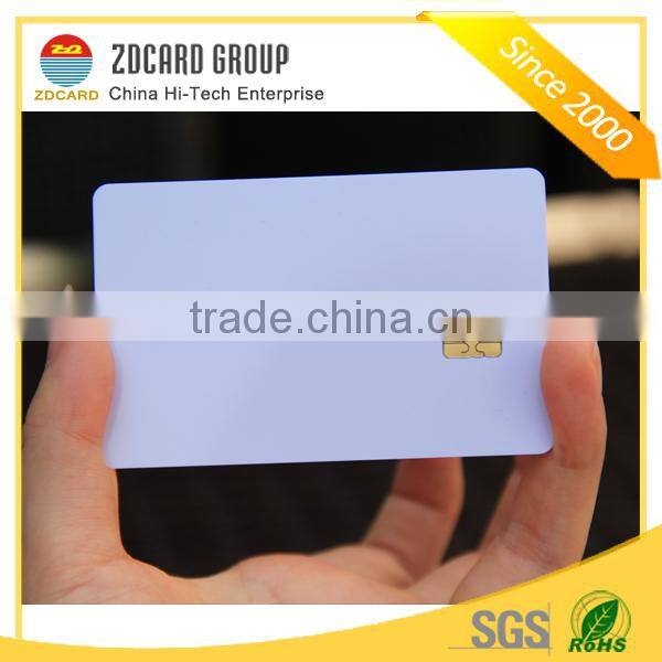 Double sides printing plastic at24c64 chip contact card printing pvc card