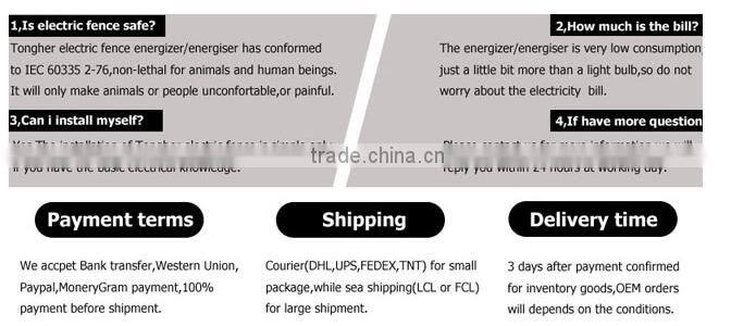 Factory pric leaky cable electric fence system electric fence energizer and alarm
