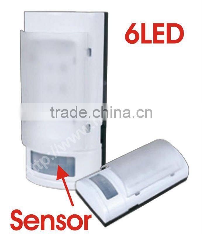 PIR+CDS automatic light control sensor with 6led