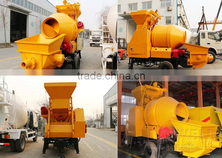 Small Portable Concrete Mixer Semi Trailer