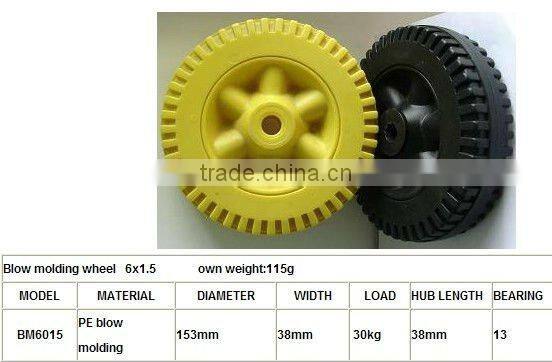 color as request small plastic gear wheel 6 inch 6x1.5 for trolley cart