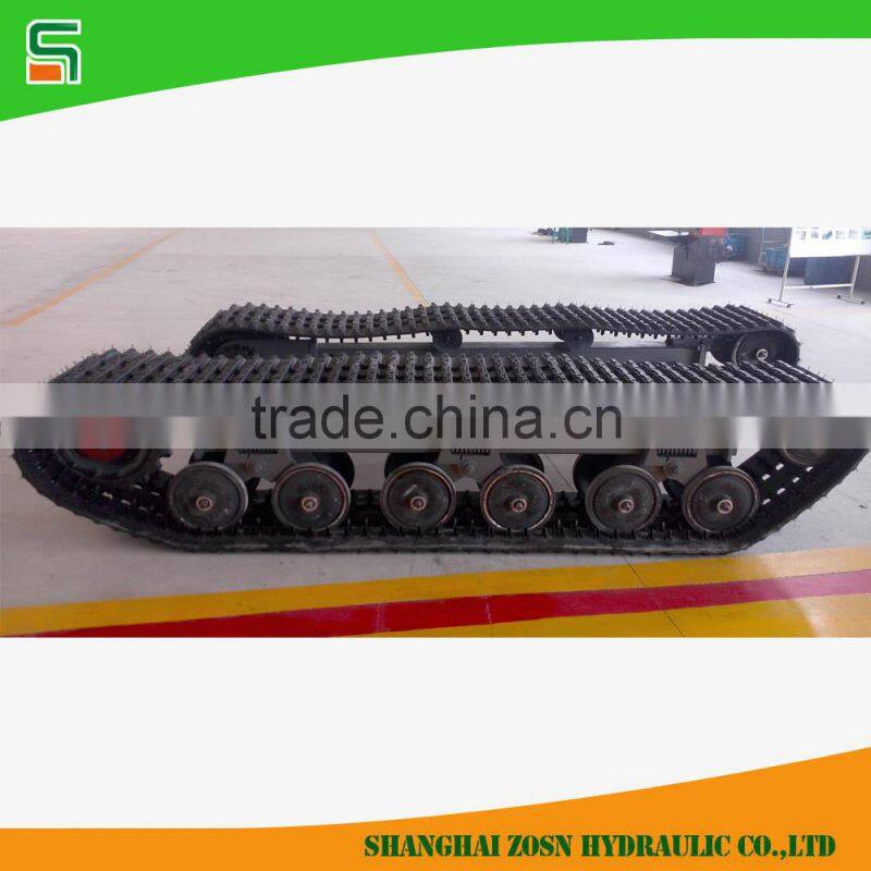 2 ton rubber track chassis for small size crawler machine
