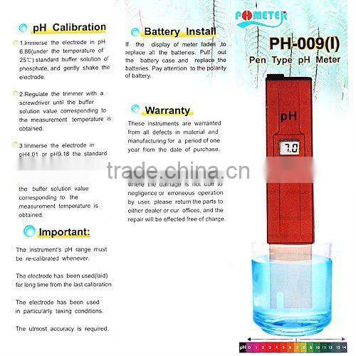 Mini Digital Pen Type PH Meter PH-009 IA 0.0-14.0pH