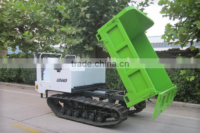 2 ton crawler walking mini dumper truck with good price