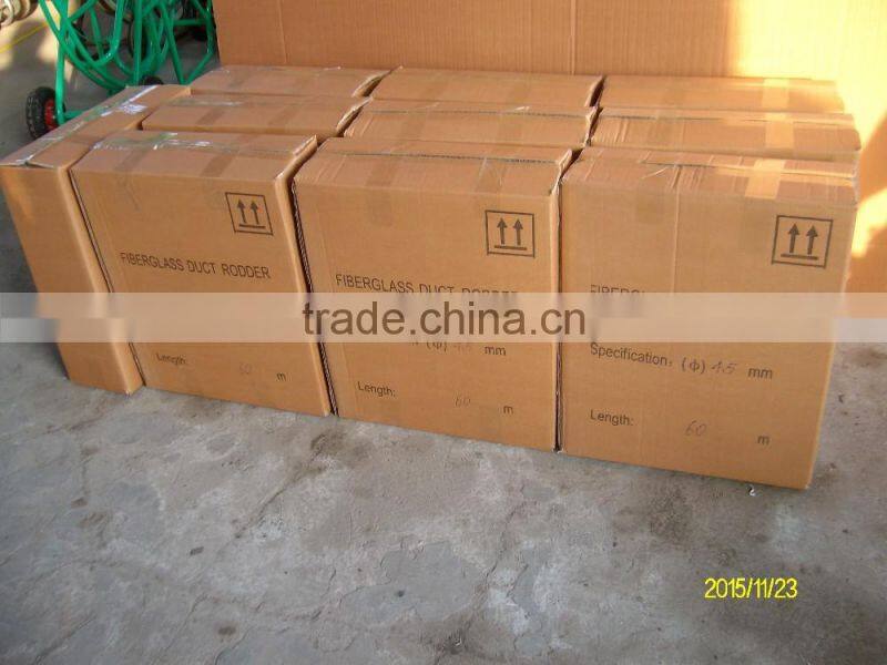 High strength Fiberglass cable push puller/Fiberglass Rodder/push rod