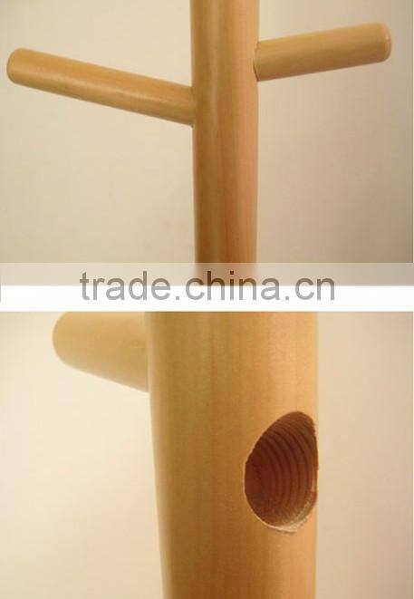 household pratical solid wood clothes tree on the floor