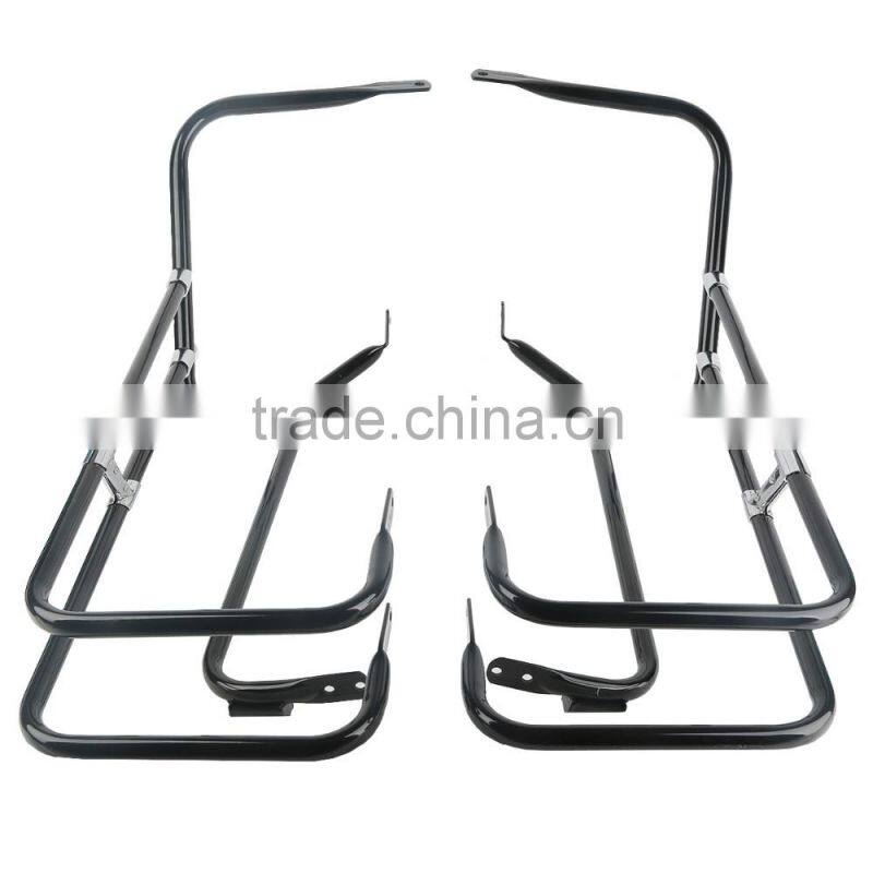 Rail Saddlebag Guard + Bag Holder For Touring FLHT FLHR FLHTCUSE/2/3 FLTR