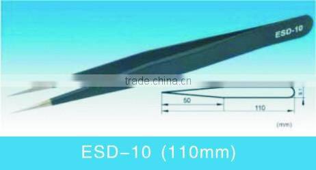 Stainless Steel Anti-static Tweezers ESD-10