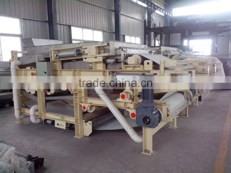 Belt type filter press, gravity thickening belt filter press with belts