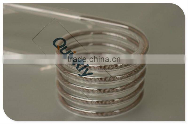 IR quartz gold-coated medium wave twin tubes,CE certificate