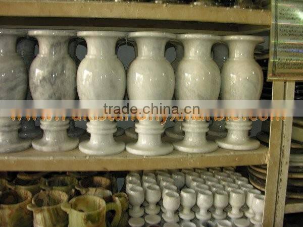 NEW MARBLE FLOWER VASES CARRARA ZIARAT WHITE