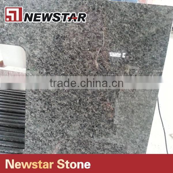 Blue Polished Granite Countertop Metal Countertop Edges