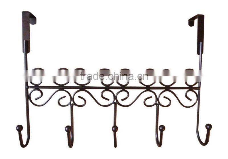 5 hook over the door hanger rack for school and home application