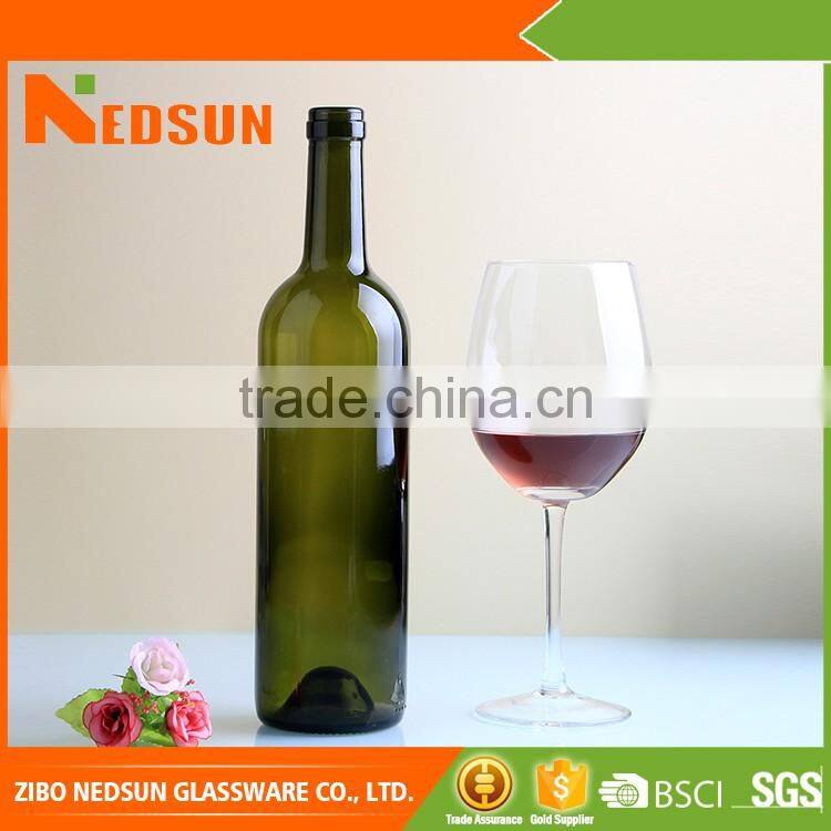 Best price wine bottle purchase empty wine bottles export from China