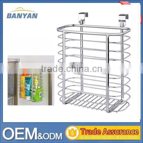 2016 Iron Wire Over Cabinet Door Hanging Kitchen Storage Basket