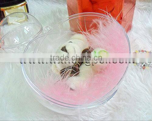 Clear Plastic Christmas Gift Ball Adorn Transparent Plastic Christmas Ball