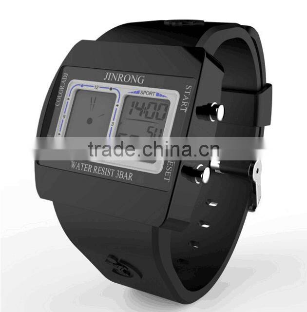 Fashion Business Men Watch, Hot Stylish Mens Watch, Dual Display Wrist Watch With Clock Alarm