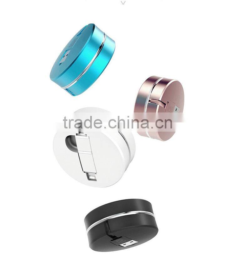 2 In 1 Universal Flexible Data Cable For Iphone 5s/6/6s And Android Mobile Phones Innovative Design Charging USB Cable