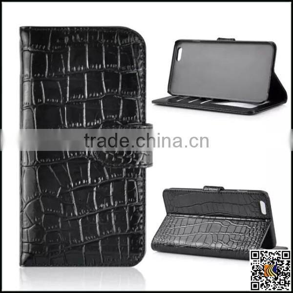 For iPhone 6 Leather Wallet Case, crocodile pattern Case for iPhone 6 Plus