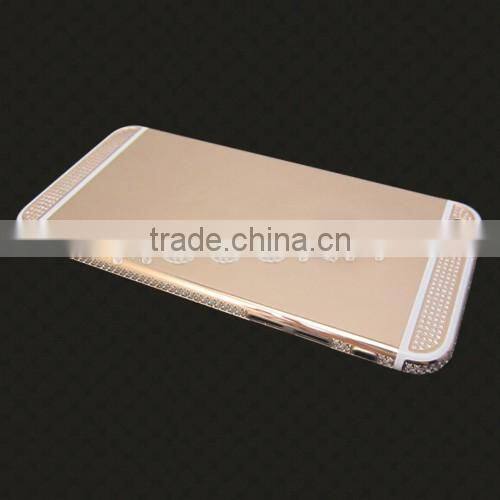 For iPhone 6/6plus 24K Gold / Rose Gold Housing diamond For Iphone6 4.7 inch/for iphone 6 rose gold housing