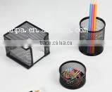 Hangzhou Supplies High Quality Metal Mesh Office Desk Organizer Stationery Set