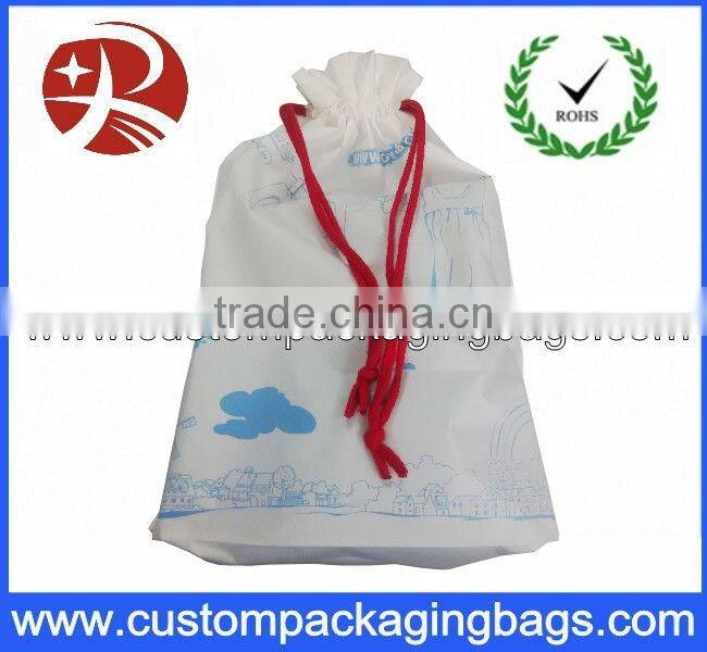 Customized waterproof drawstring bags for promotional