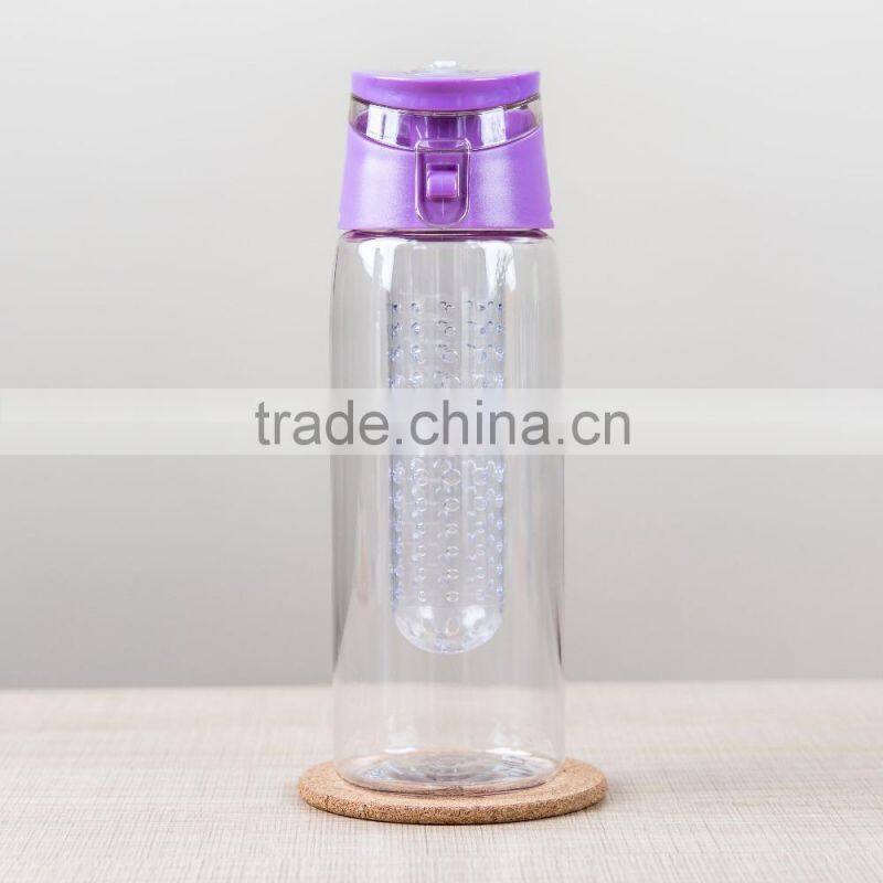 BPA Free private label Bottom Loading Fruit Infuser Water Bottle