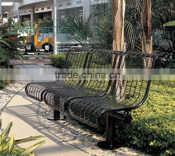 steel outdoor public seating