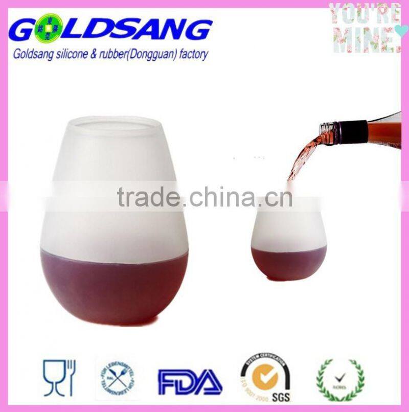 330ml 2 Set Camping Parties Picnics Silicone Wine Drink Glasses