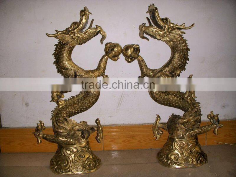 Chinese classical bronze dragon sculpture