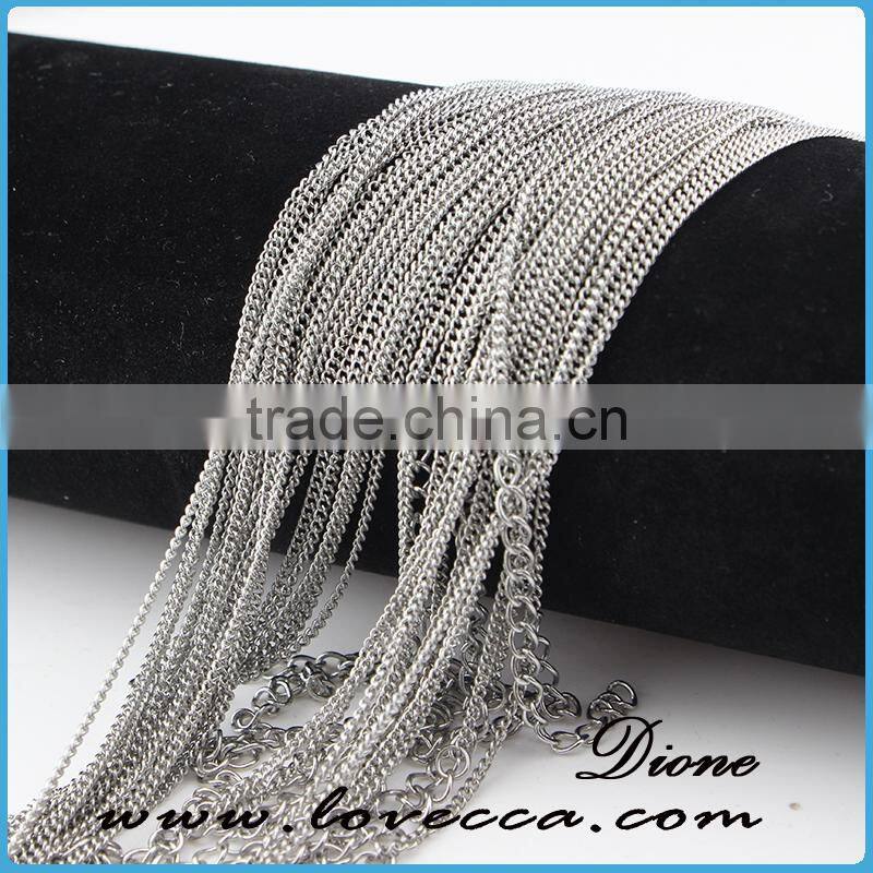 Hot sale jewelry 316L stainless steel chain silver chains wholesale prices