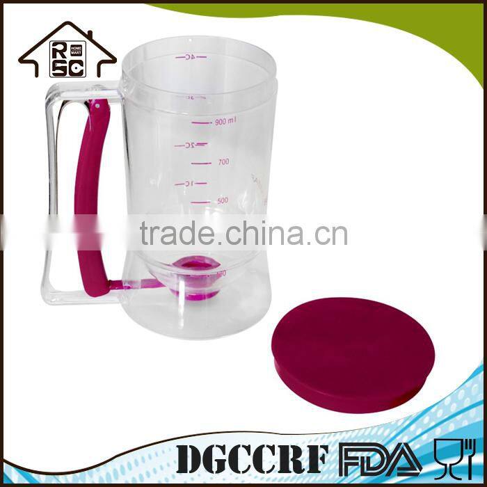 NBRSC Promotion Product Chicago Plastic Metallic Cupcake Batter Dispenser with Measuring Label