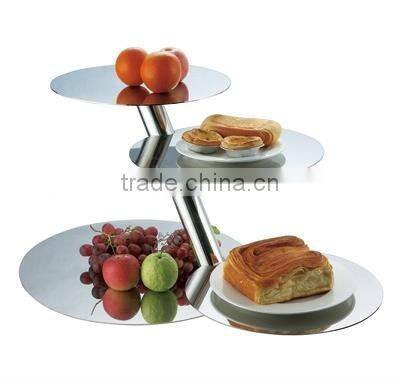 Stainless steel buffet display shelf